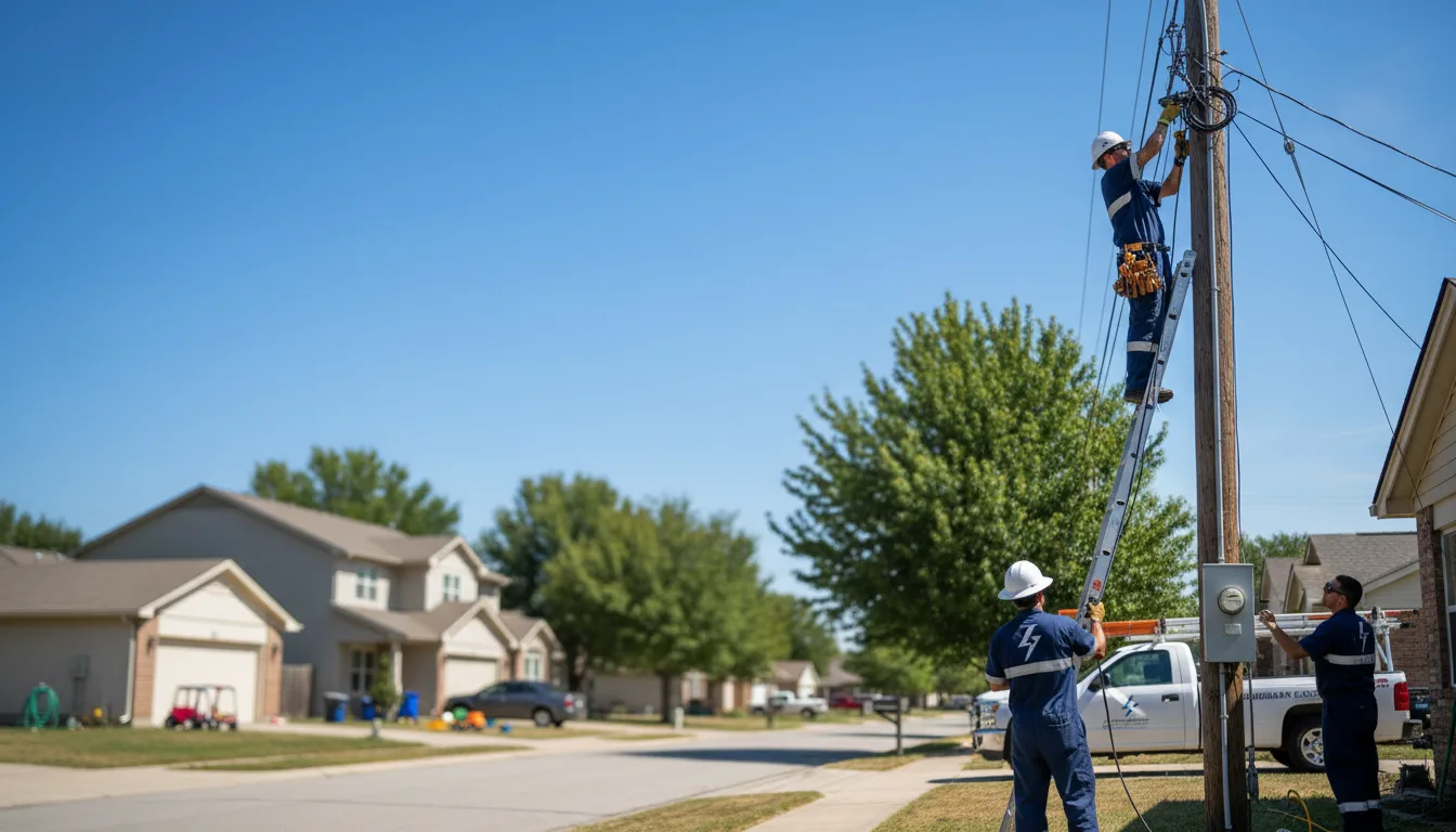 Residential electrician providing installation services in Galveston, IN